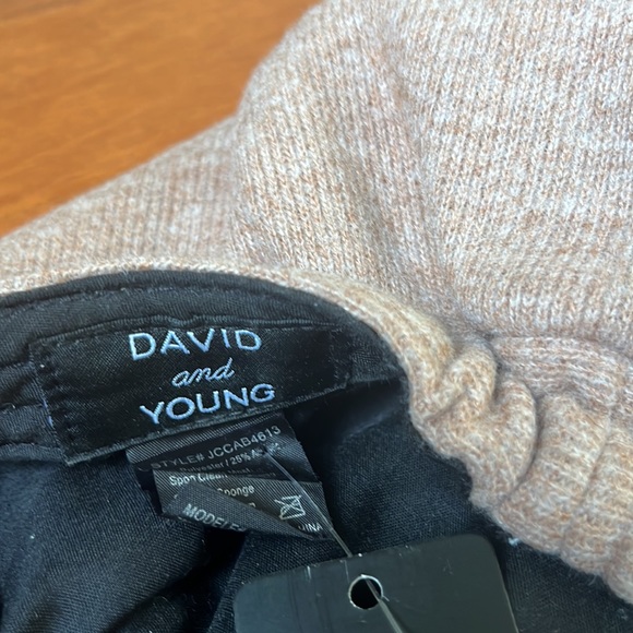 NWT David And Young Women's Brushed Knit Jersey Cabbie Hat OS - Picture 8 of 9